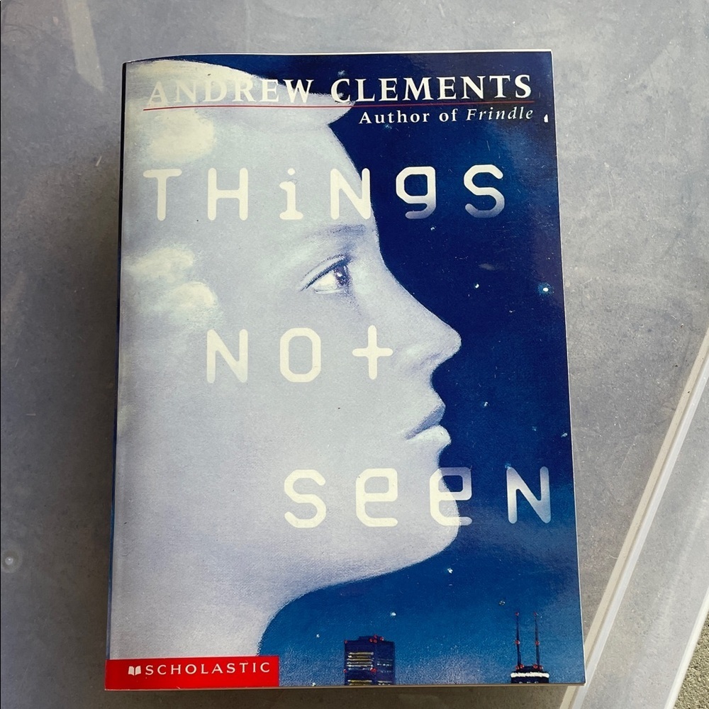Scholastic Blue and White Book Cover